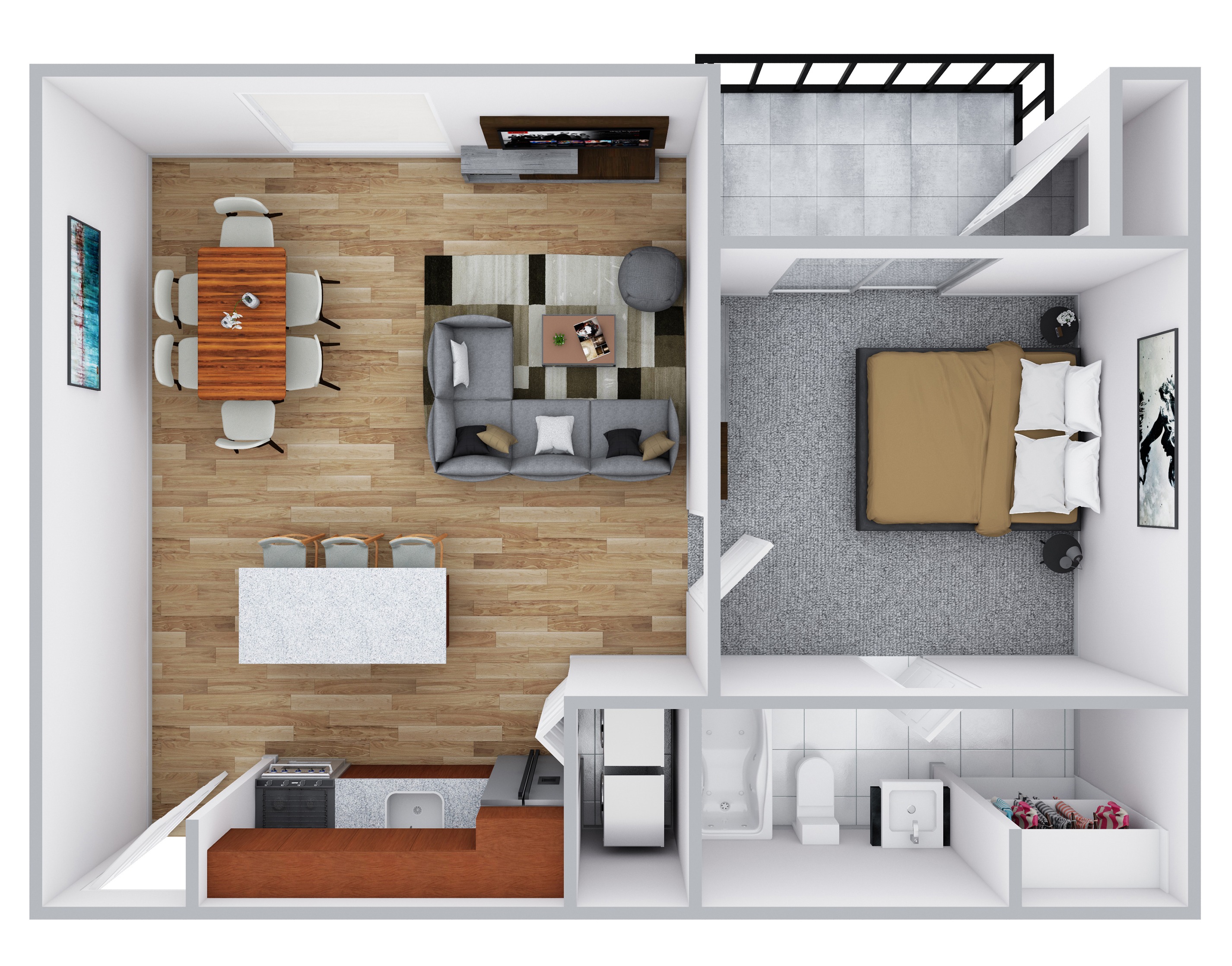 1 BEDROOM Image